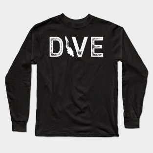 DIVE Scuba Diving Diver Gift Long Sleeve T-Shirt